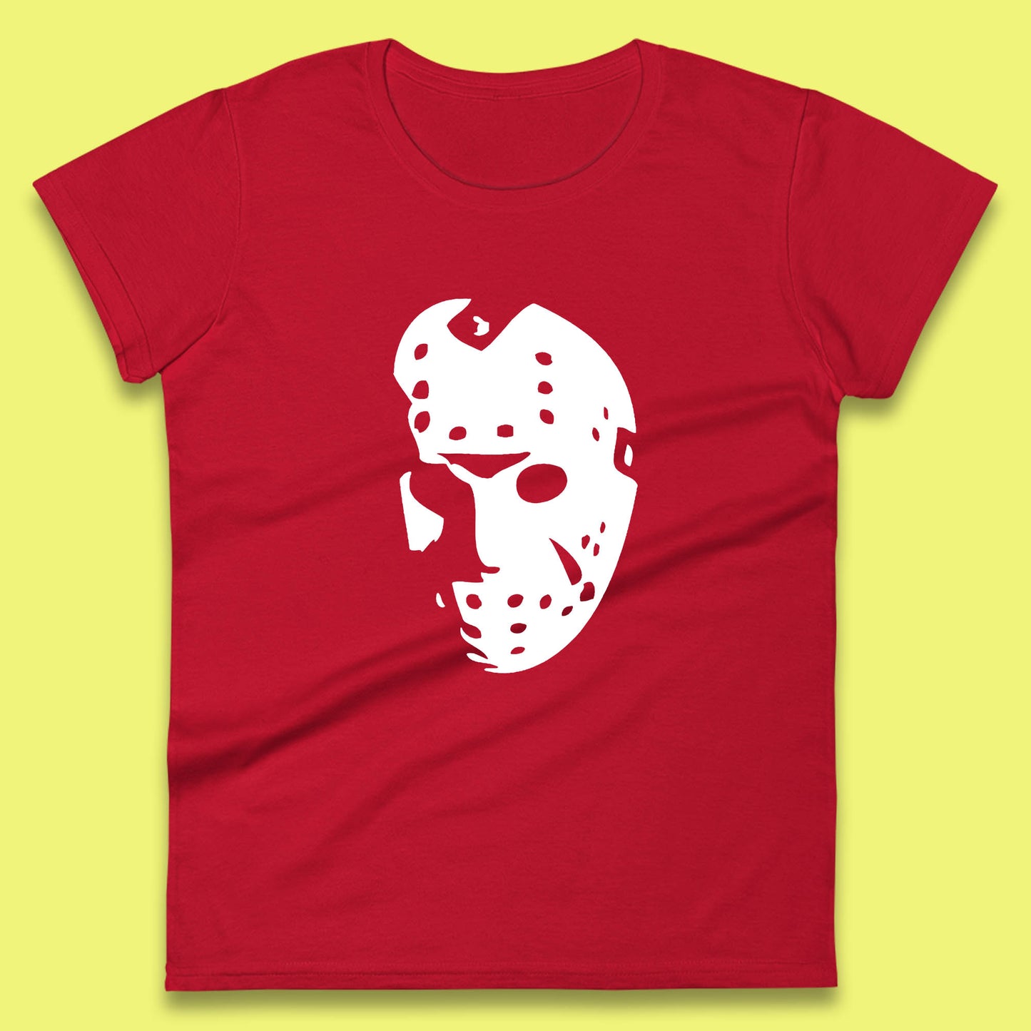 Halloween Jason Voorhees Horror Face Mask Friday The 13th Horror Movie Character Womens Tee Top