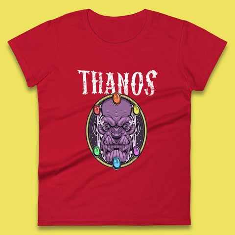 Thanos Avengers Infinity Stones Thanos Comic Book Supervillain Fictional Characters Infinity Gauntlet Marvel Villian Womens Tee Top