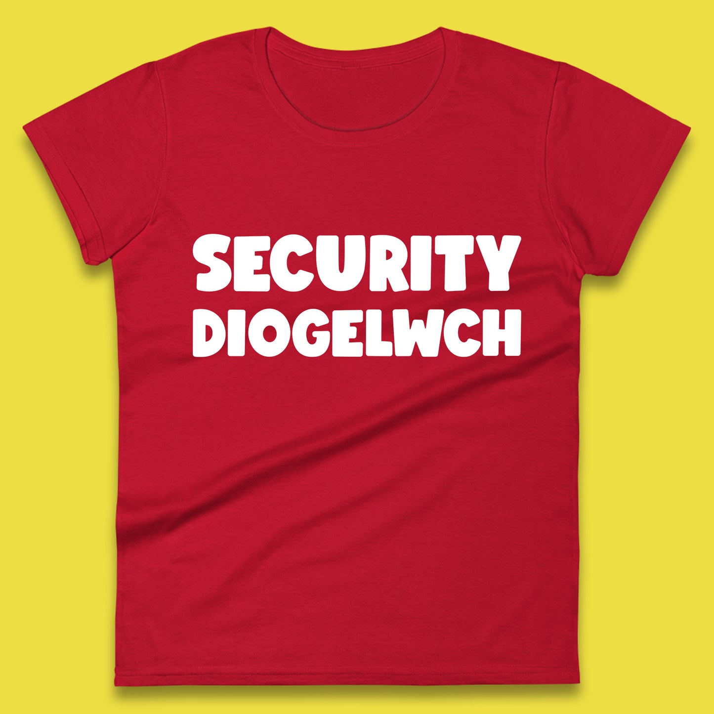 Security Diogelwch Security Services Diogelwch Cymru Workwear Guard Doorman Bodyguard Womens Tee Top