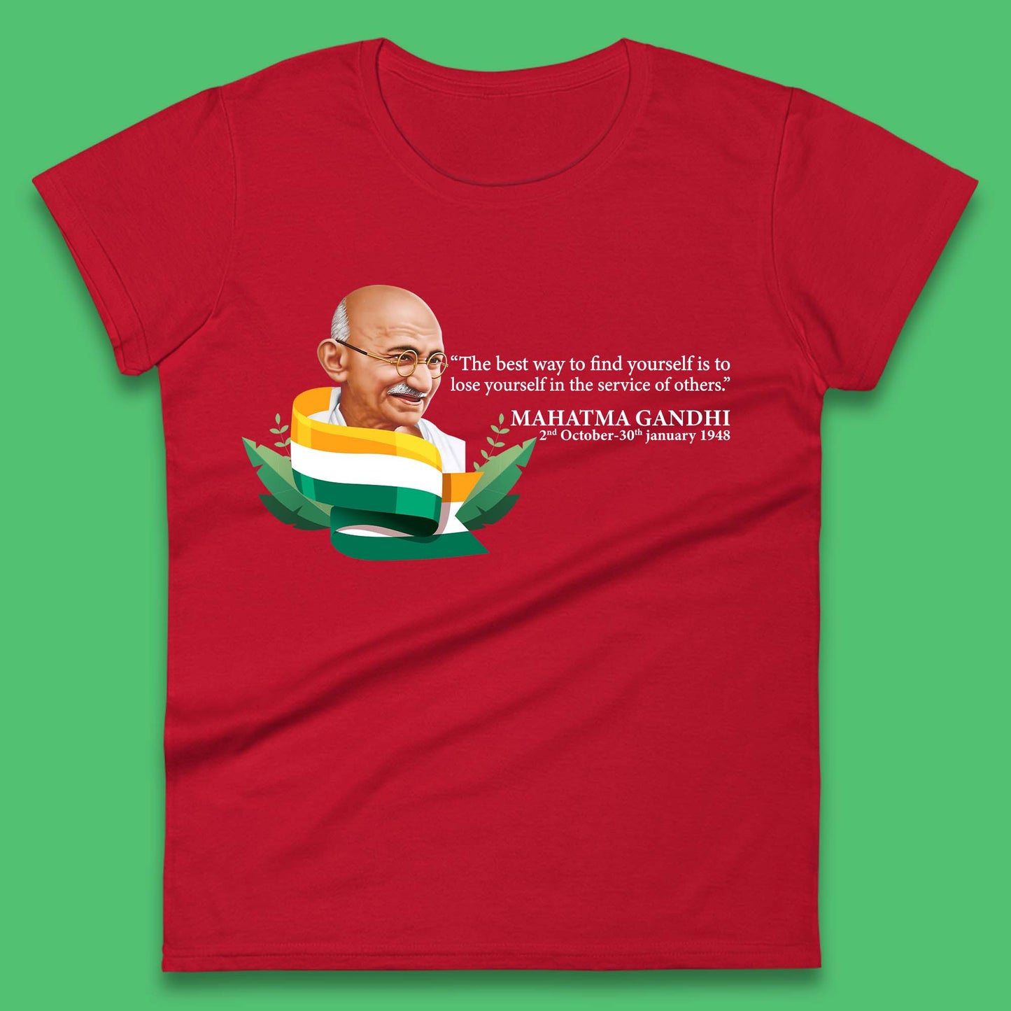 Mahatma Gandhi Quotes Womens T-Shirt