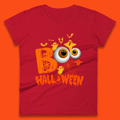 Halloween Spooky Boo Eye Balls Funny Halloween Boo Ghost Spooky Season Womens Tee Top