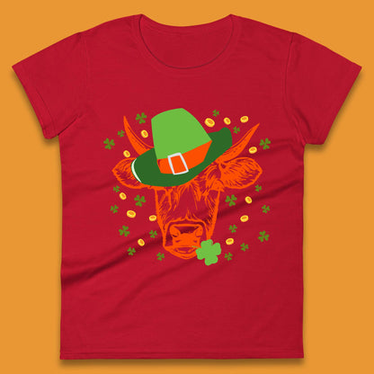St Patrick's Cow Womens T-Shirt