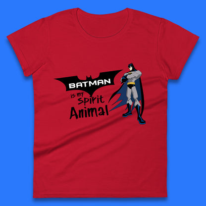 Batman Is My Spirit Animal DC Comics Batman Basic Logo Superhero Dc Movie Character Womens Tee Top