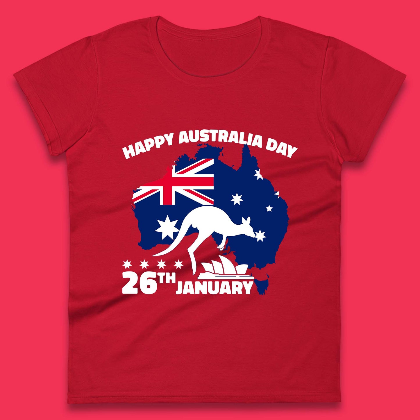 Happy Australia Day 26th January Womens T-Shirt