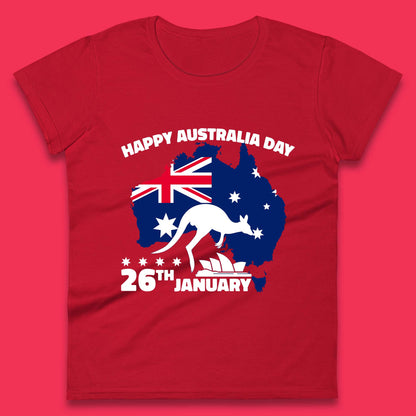 Happy Australia Day 26th January Womens T-Shirt