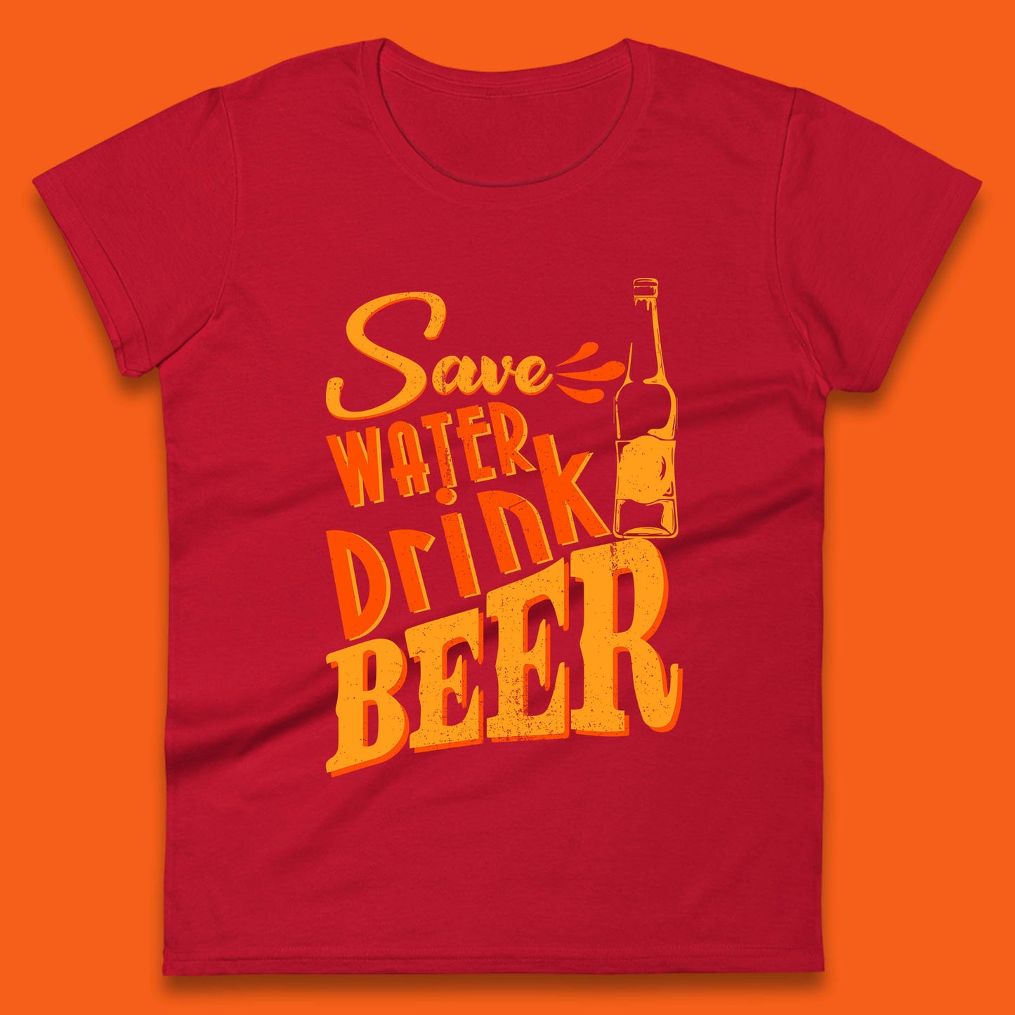 Save Water Drink Beer Halloween Horror Scary Beer Drinking Party Womens Tee Top