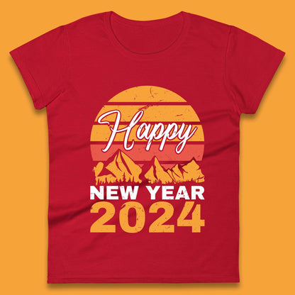 Happy New Year 2024 Camping Camping Womens T-Shirt