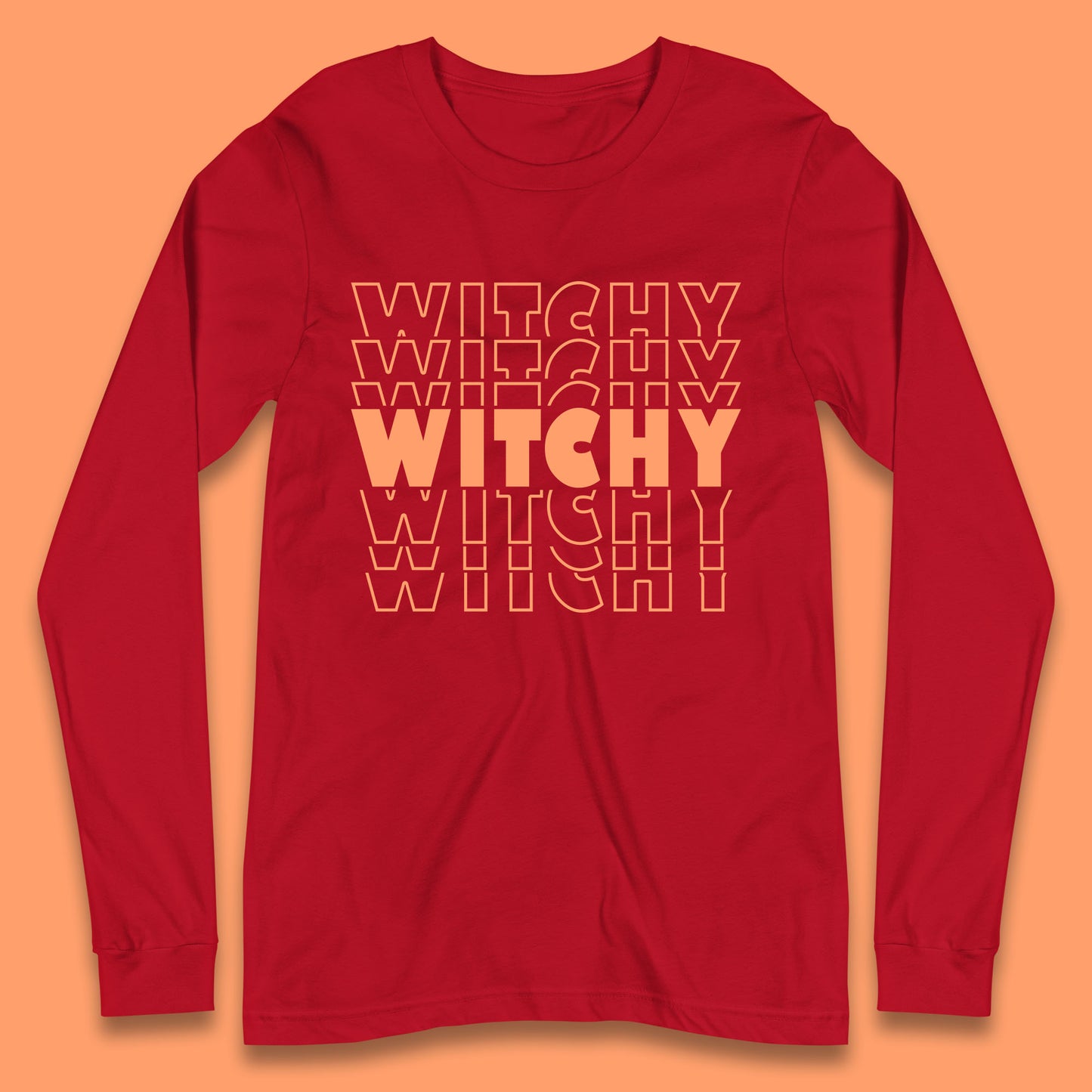 Witchy Halloween Witches Spooky Witch Vibes Witchy Aesthetic Halloween Party Long Sleeve T Shirt