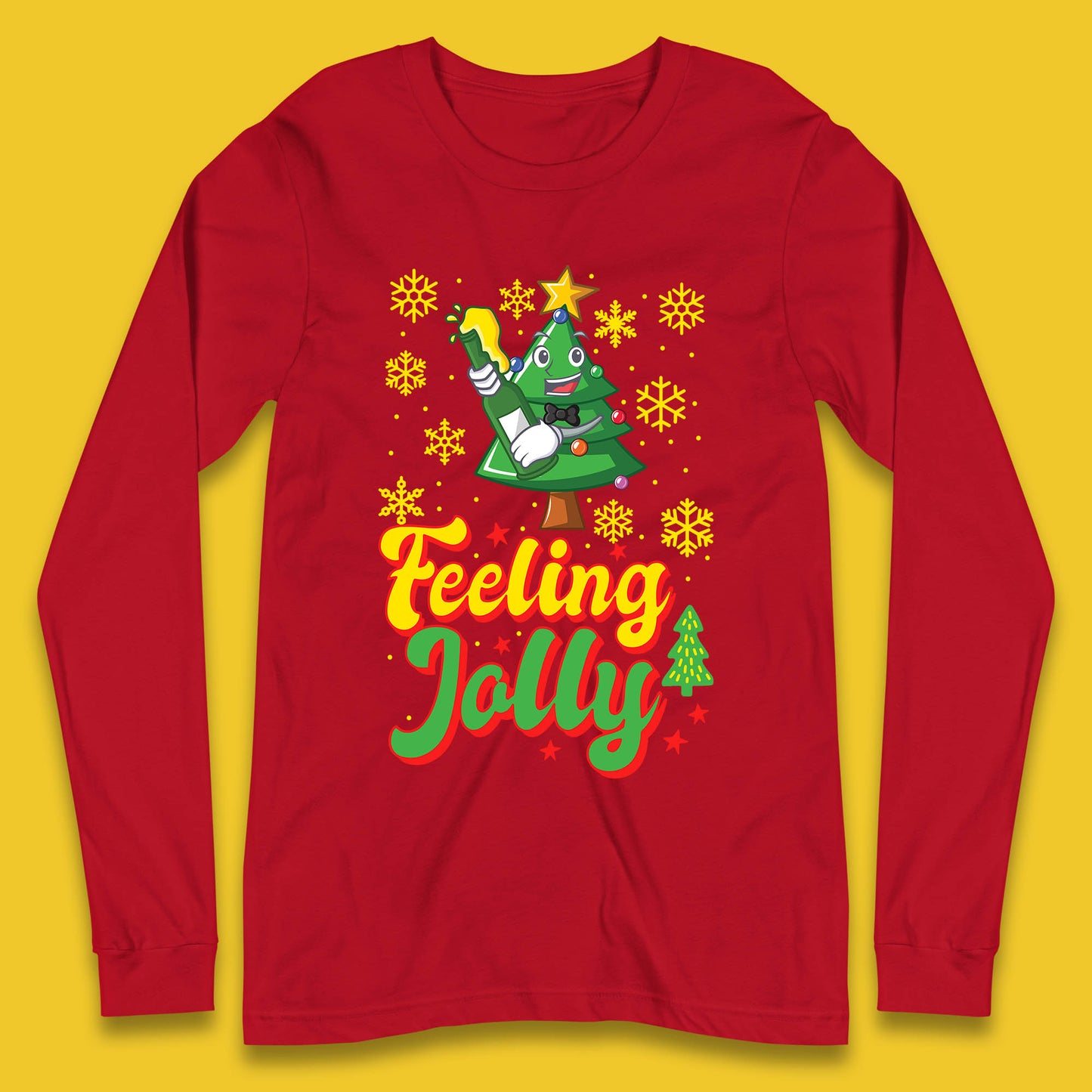 feeling jolly christmas beer long sleeve t shirt