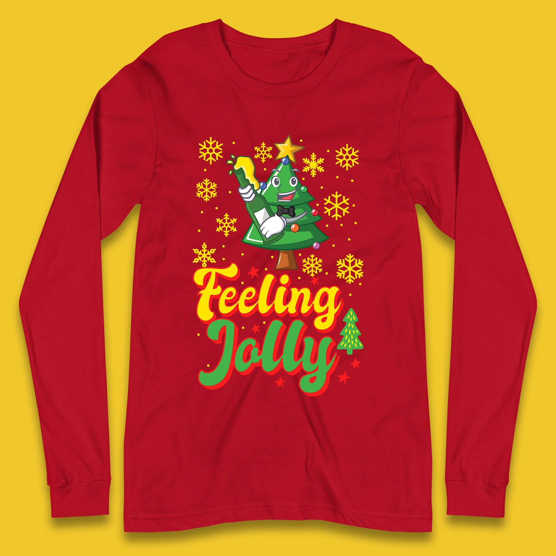 feeling jolly christmas beer long sleeve t shirt
