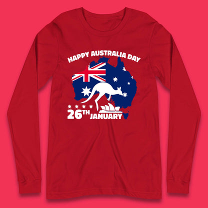 Happy Australia Day 26th January Long Sleeve T-Shirt