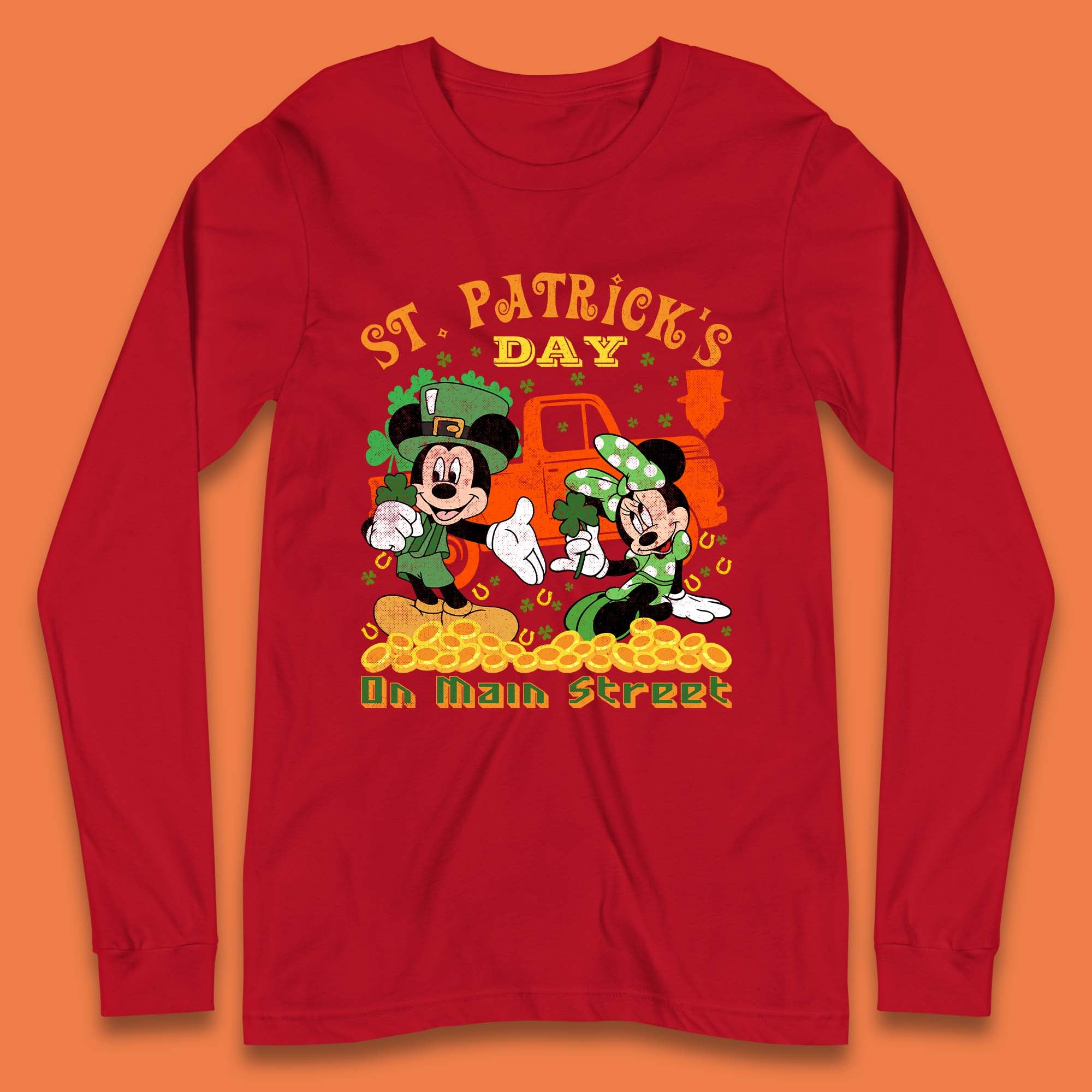 Long Sleeve Disney St Patricks Day T Shirt