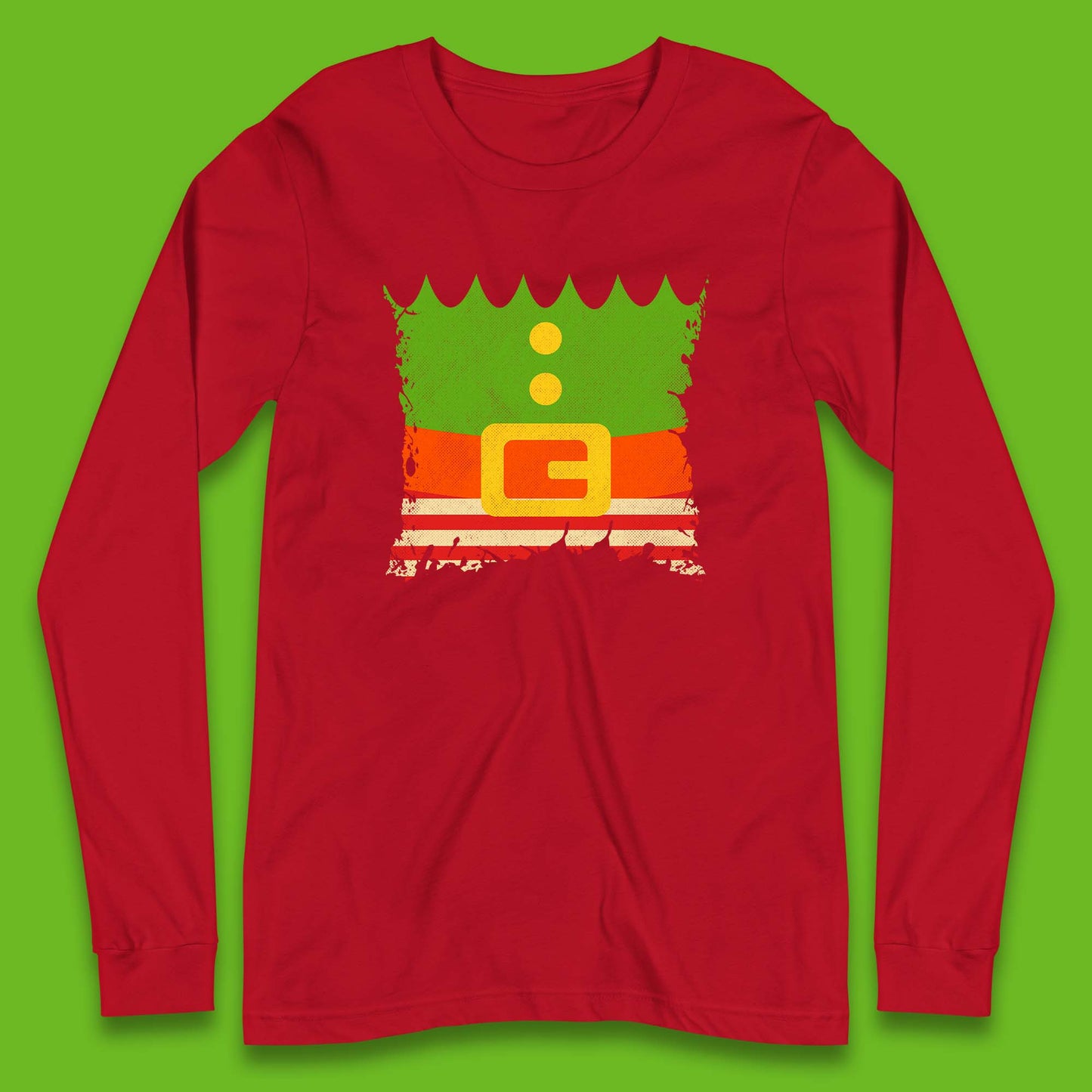 christmas santa claus dress long sleeve t shirt