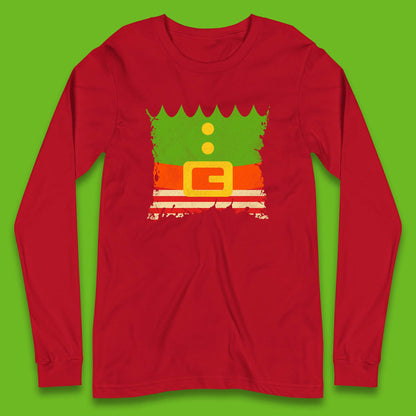 christmas santa claus dress long sleeve t shirt