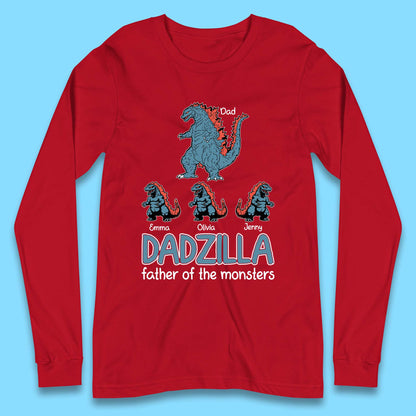 Personalised Dadzilla Long Sleeve T-Shirt