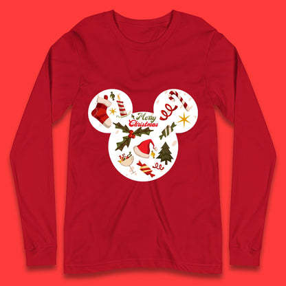 mickey mouse christmas long sleeve shirt