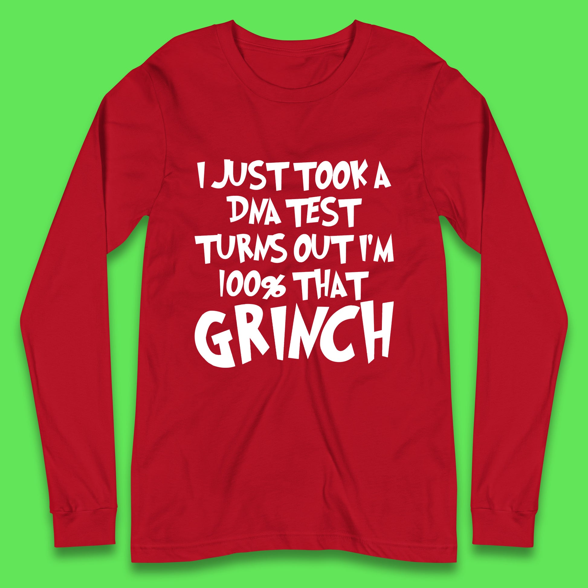 christmas grinch long sleeve t shirt