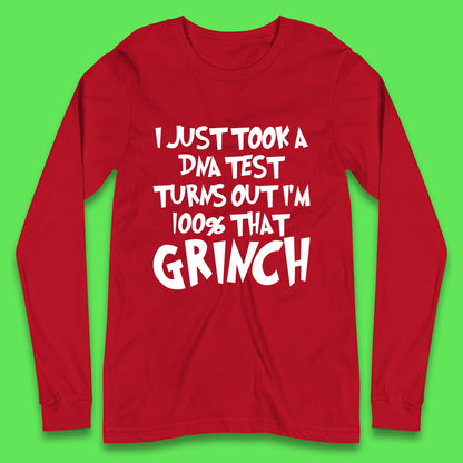 christmas grinch long sleeve t shirt