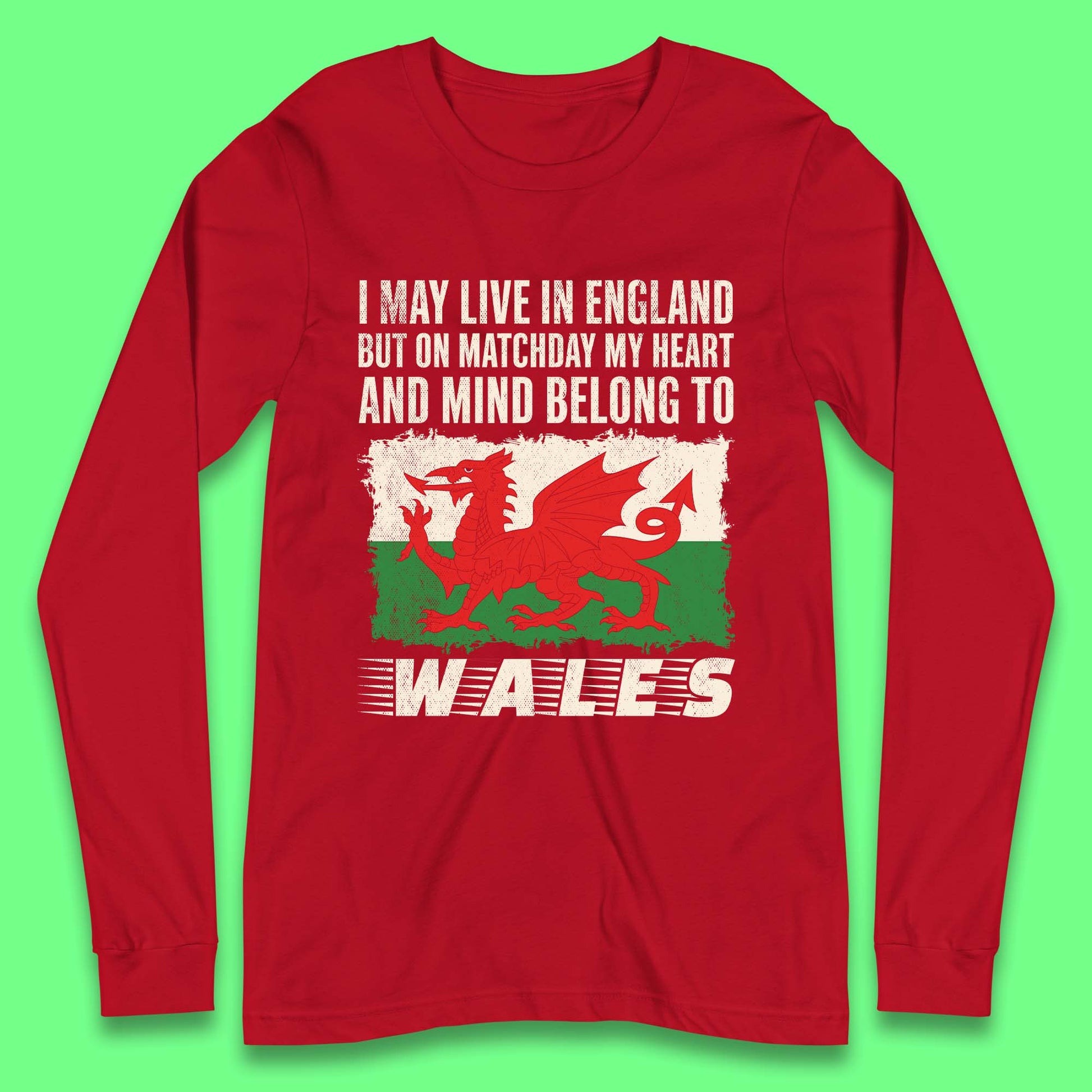 Wales Long Sleeve Football Shirt