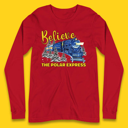 Believe The Polar Express Christmas Train Long Sleeve T-Shirt