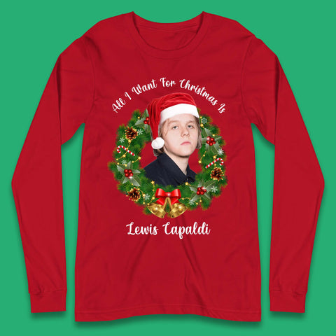 Lewis Capaldi Christmas Long Sleeve T-Shirt