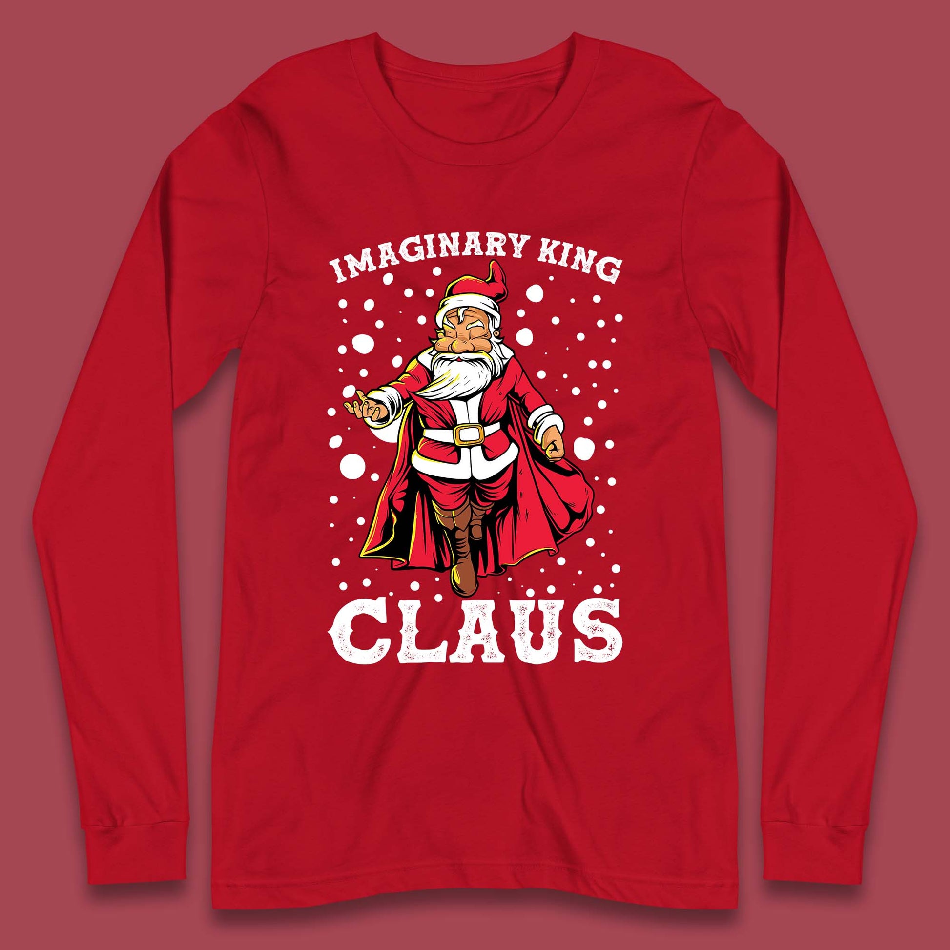 imaginary king santa christmas long sleeve t shirt