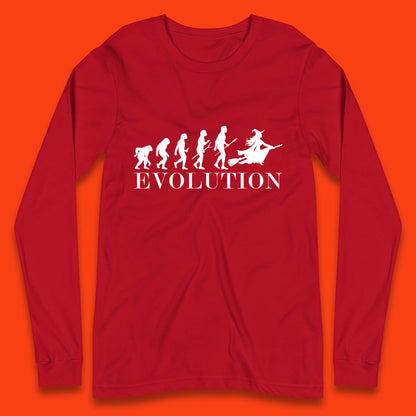 Witch Evolution Halloween Scary Spooky Witch Costume Long Sleeve T Shirt