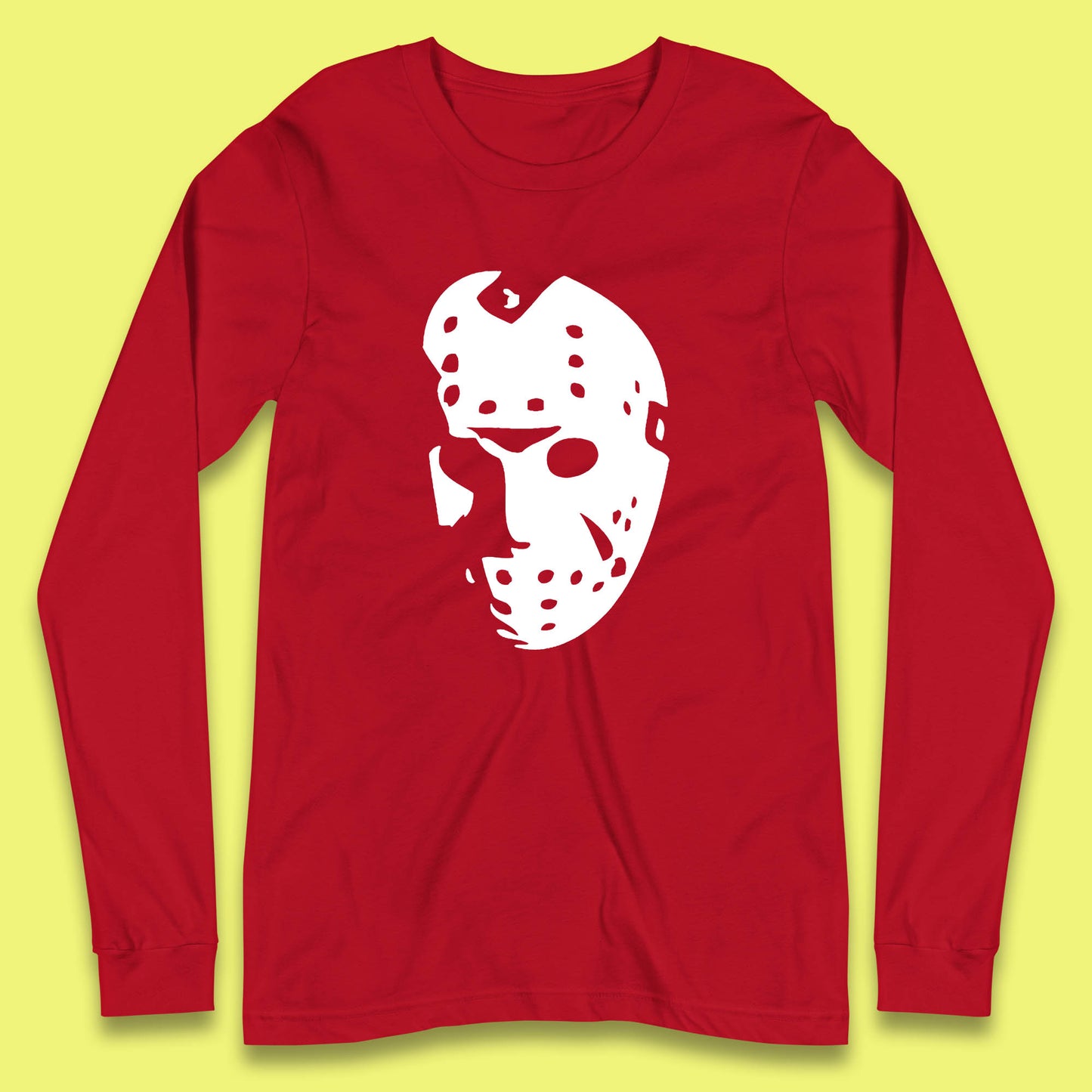 Halloween Jason Voorhees Horror Face Mask Friday The 13th Horror Movie Character Long Sleeve T Shirt