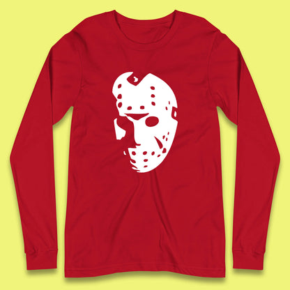 Halloween Jason Voorhees Horror Face Mask Friday The 13th Horror Movie Character Long Sleeve T Shirt