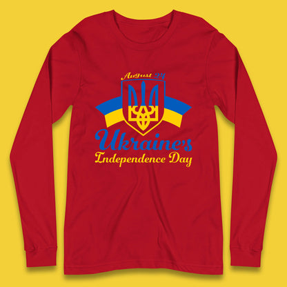 Ukraine's 24 August Ukraine Independence Day Proud Ukrainian Long Sleeve T Shirt