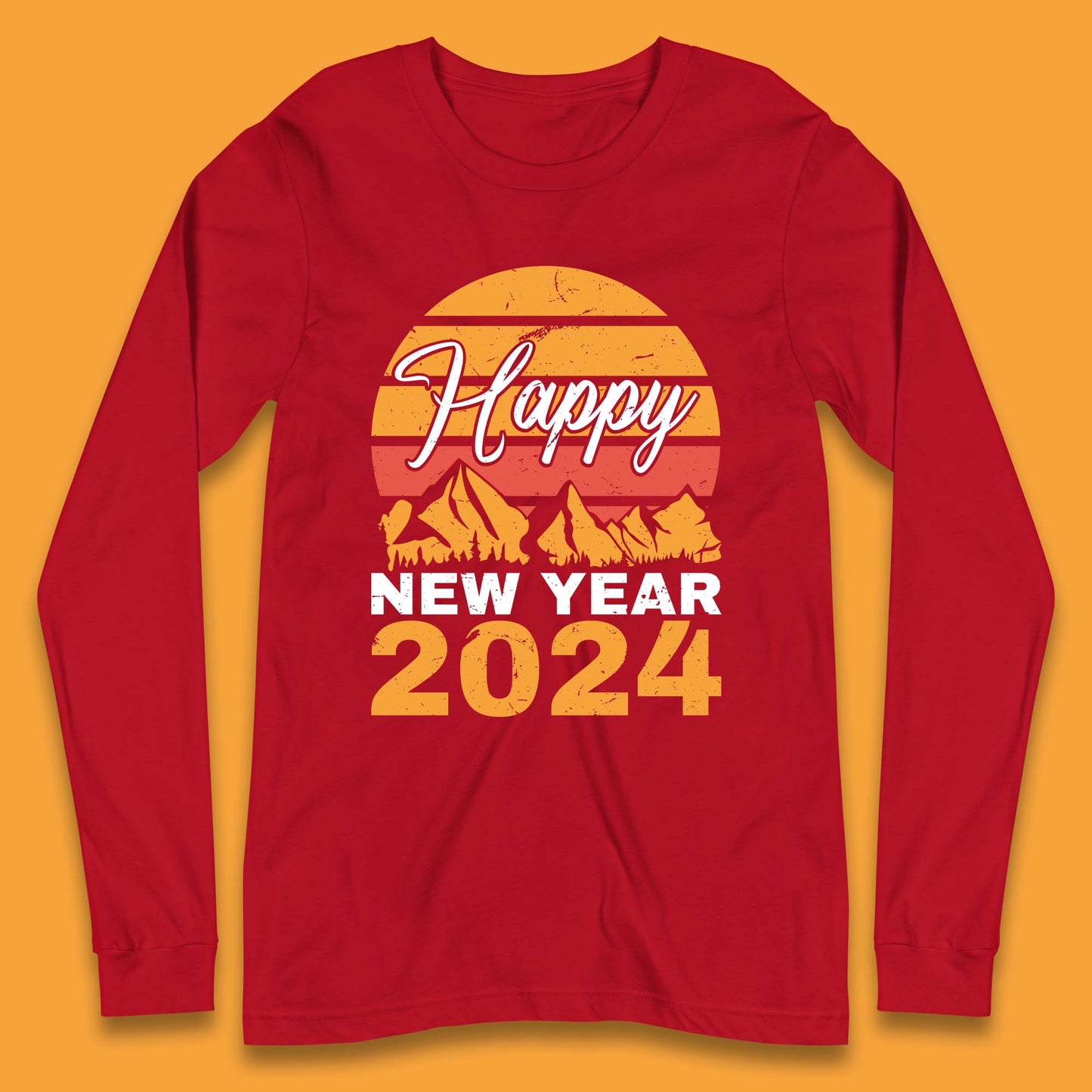 Happy New Year 2024 Camping Camping Long Sleeve T-Shirt