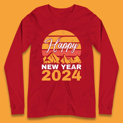Happy New Year 2024 Camping Camping Long Sleeve T-Shirt