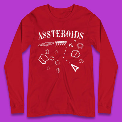 Assteroids Video Game Long Sleeve T-Shirt