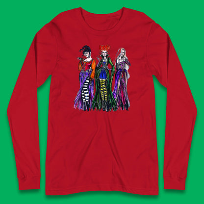 Halloween The Sanderson Sisters From Hocus Pocus Vintage Halloween Witches Long Sleeve T Shirt