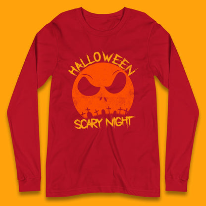 jack skellington face long sleeve t shirt