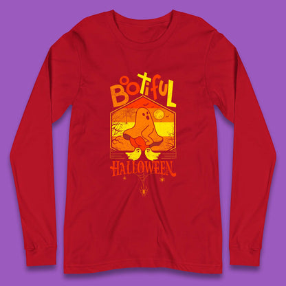 Bootiful Halloween Funny Ghost Big Butt Thick Halloween Ghost Booty Funny Humor Offensive Long Sleeve T Shirt