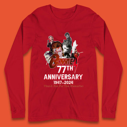 Bowie 77th Anniversary Long Sleeve T-Shirt