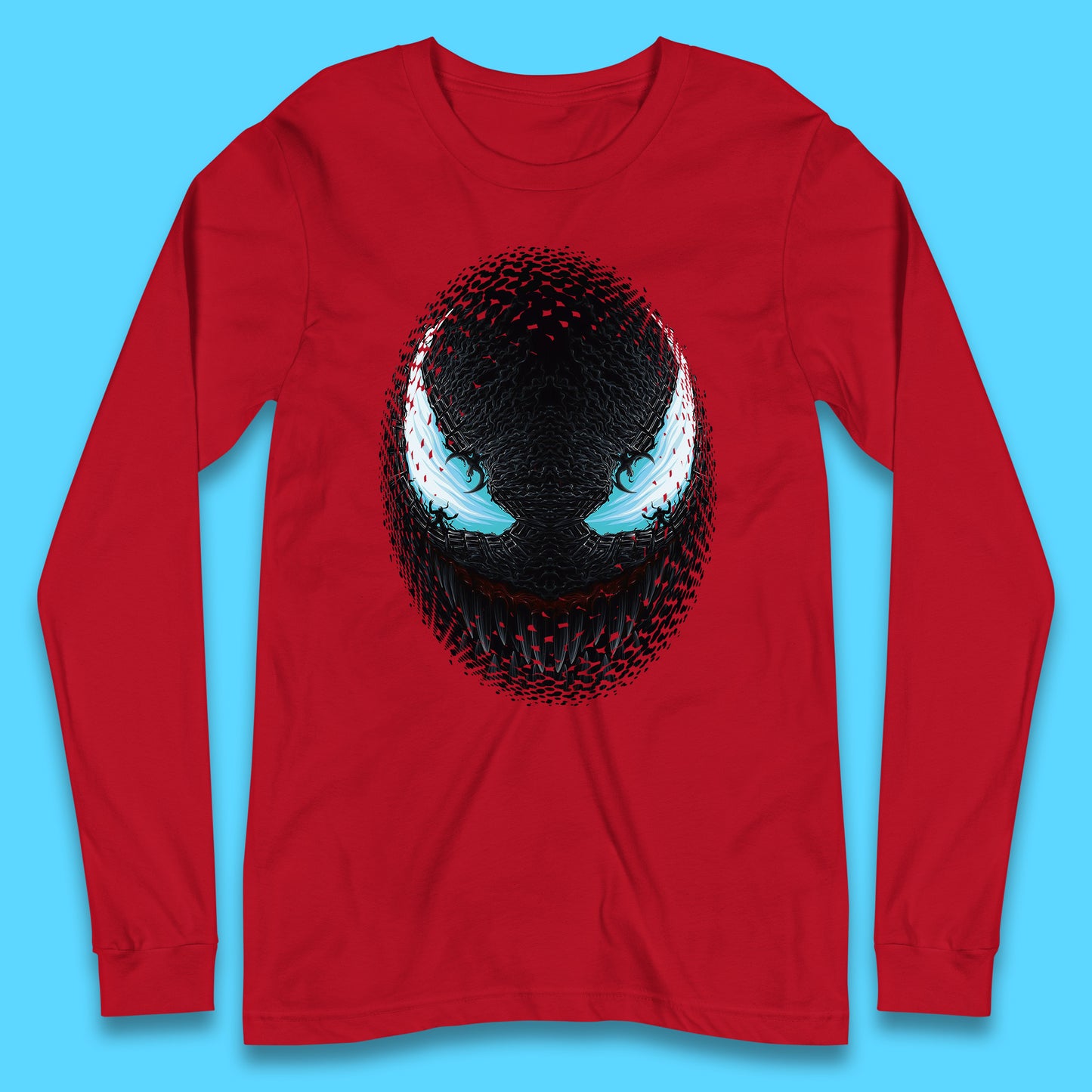 Marvel Venom Amoled Angry Venom Logo Marvel Avengers Superheros Movie Character Long Sleeve T Shirt