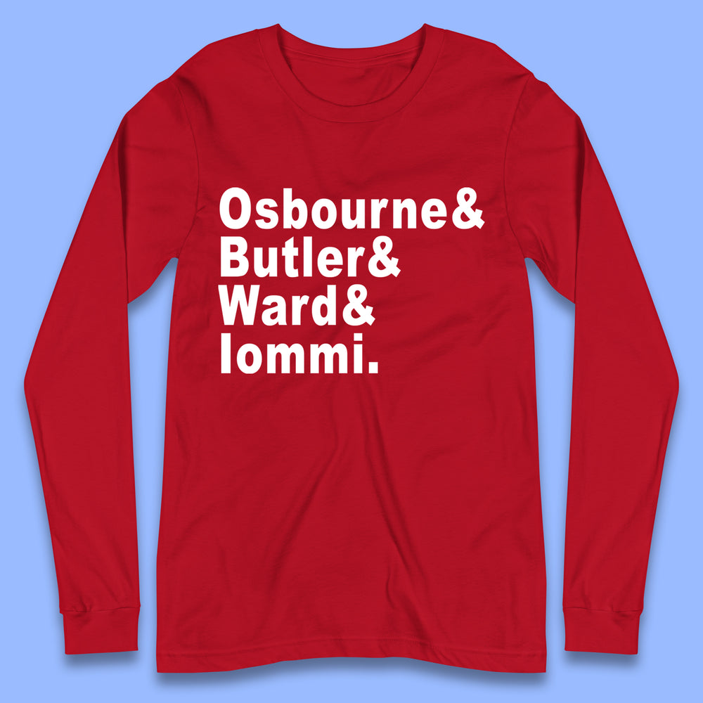 Osbourne & Butler & Ward & Iommi Long Sleeve T-Shirt