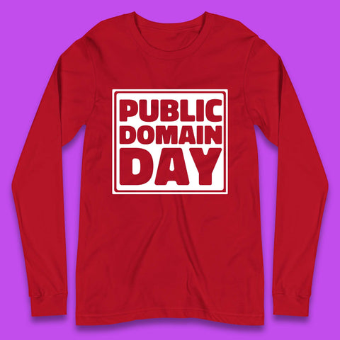 Public Domain Day Long Sleeve T-Shirt