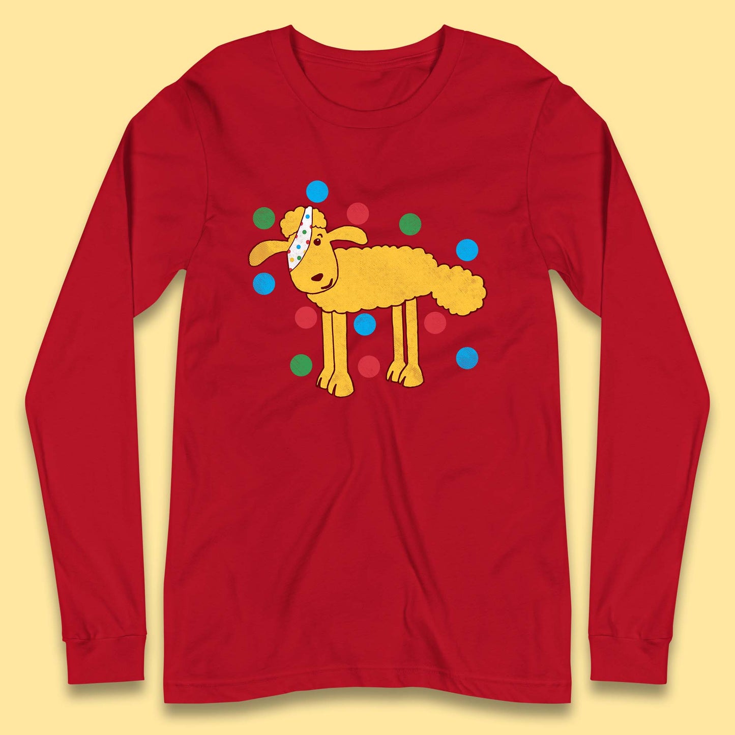 Spotty Pudsey Sheep Children In Need Dotty Spot Charity Raising Pudsey Sheep Long Sleeve T Shirt