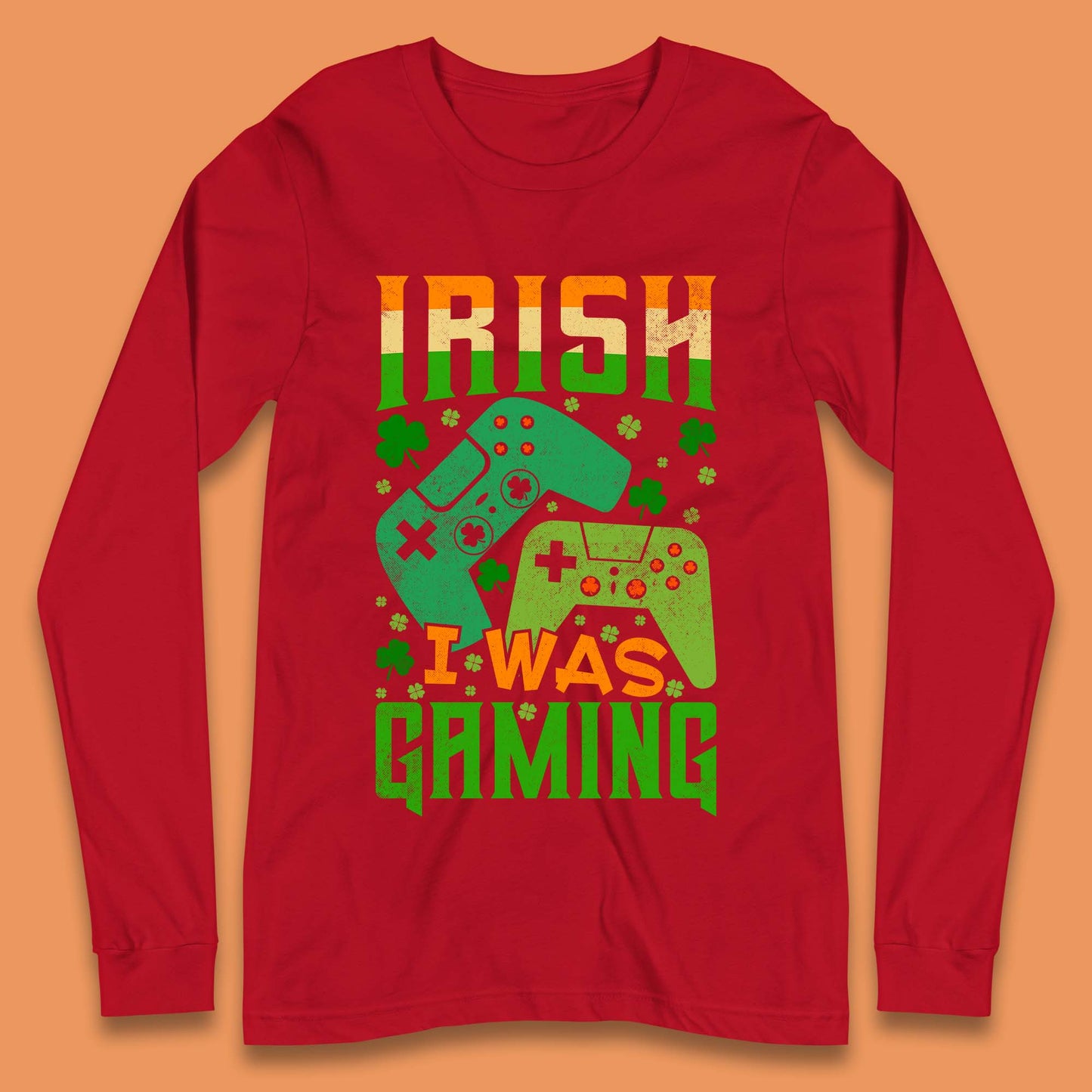 Irish I Was Gaming Long Sleeve T-Shirt
