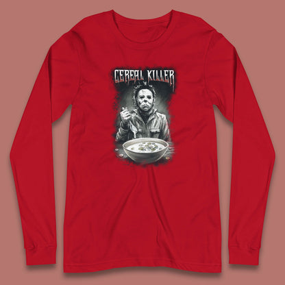 Michael Myers Cereal Killer Halloween Serial Killer Horror Movie Character Long Sleeve T Shirt