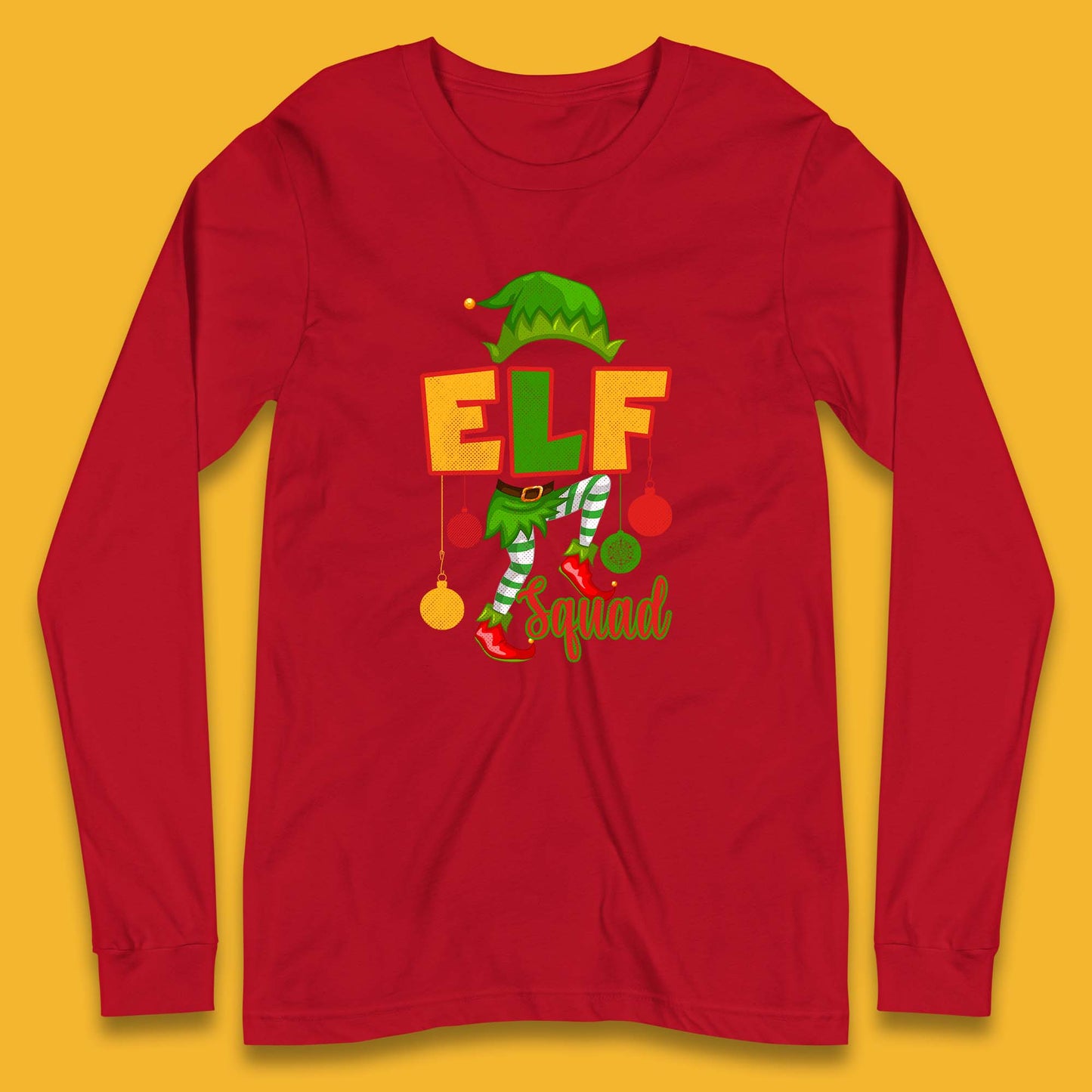 elf squad christmas long sleeve t shirt