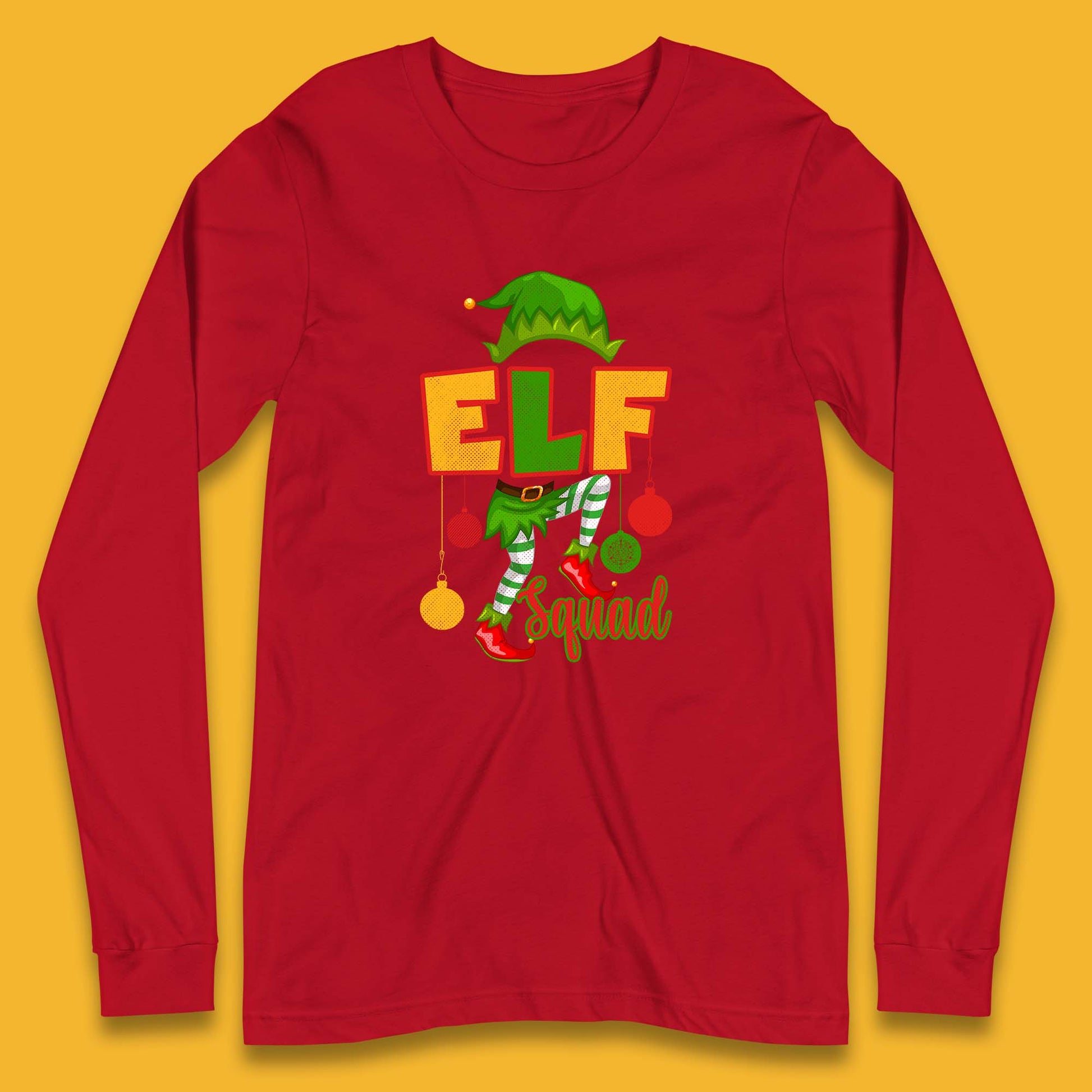 elf squad christmas long sleeve t shirt