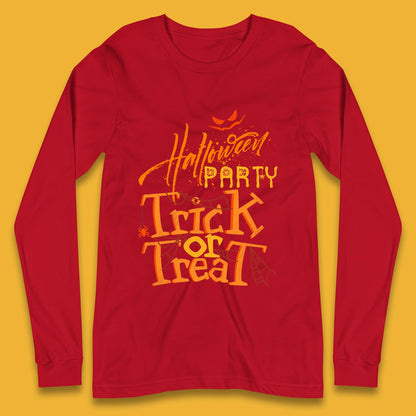 Happy Halloween Trick Or Treat Horror Scary Spooky Vibes Long Sleeve T Shirt