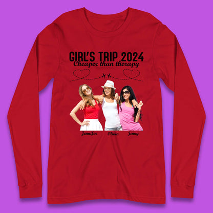 Personalised Girl's Trip Long Sleeve T-Shirt