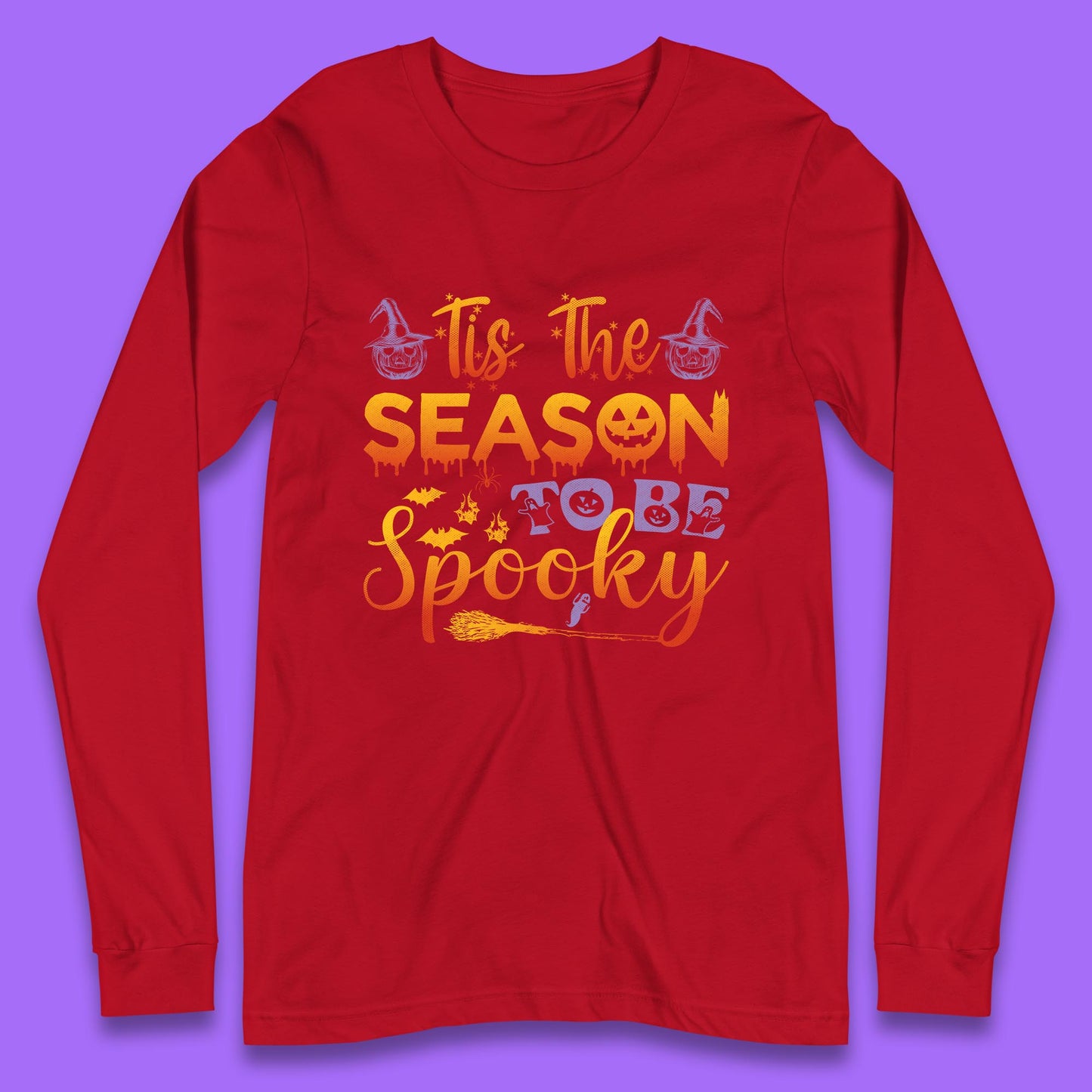 Tis The Season To Be Spooky Halloween Creepy Season Long Sleeve T Shirt