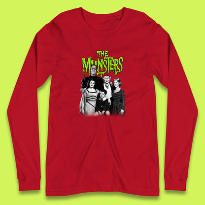 Vintage The Munsters Family TV Series Halloween Frankenstein Horror Scary Long Sleeve T Shirt