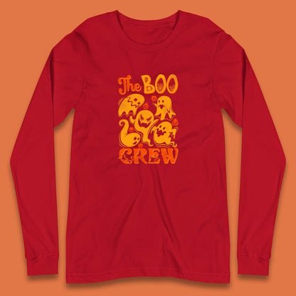 The Boo Crew Halloween Horror Scary Boo Ghost Squad Spooky Vibes Long Sleeve T Shirt